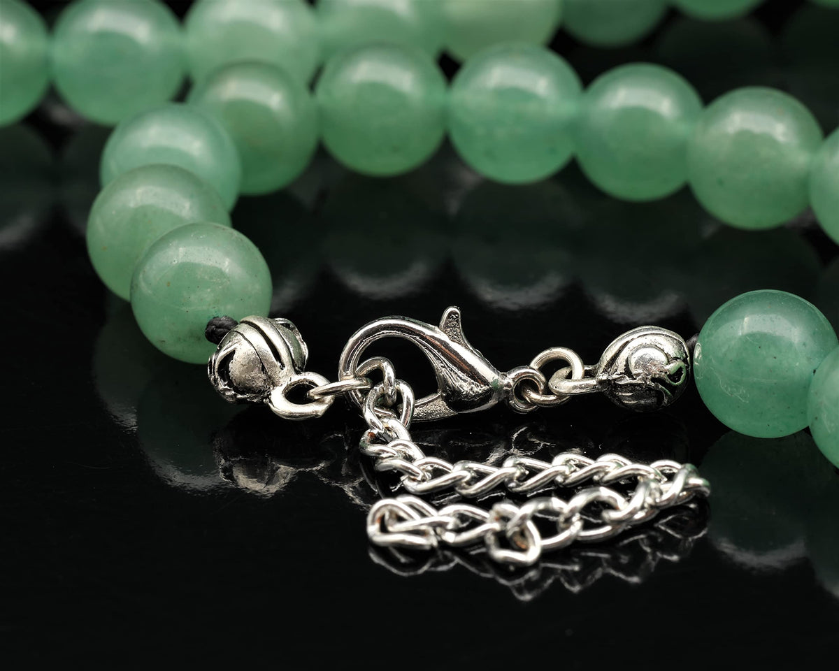 Natural Green Aventurine Beaded Choker Necklace (Green Aventurine / 22 Inches)