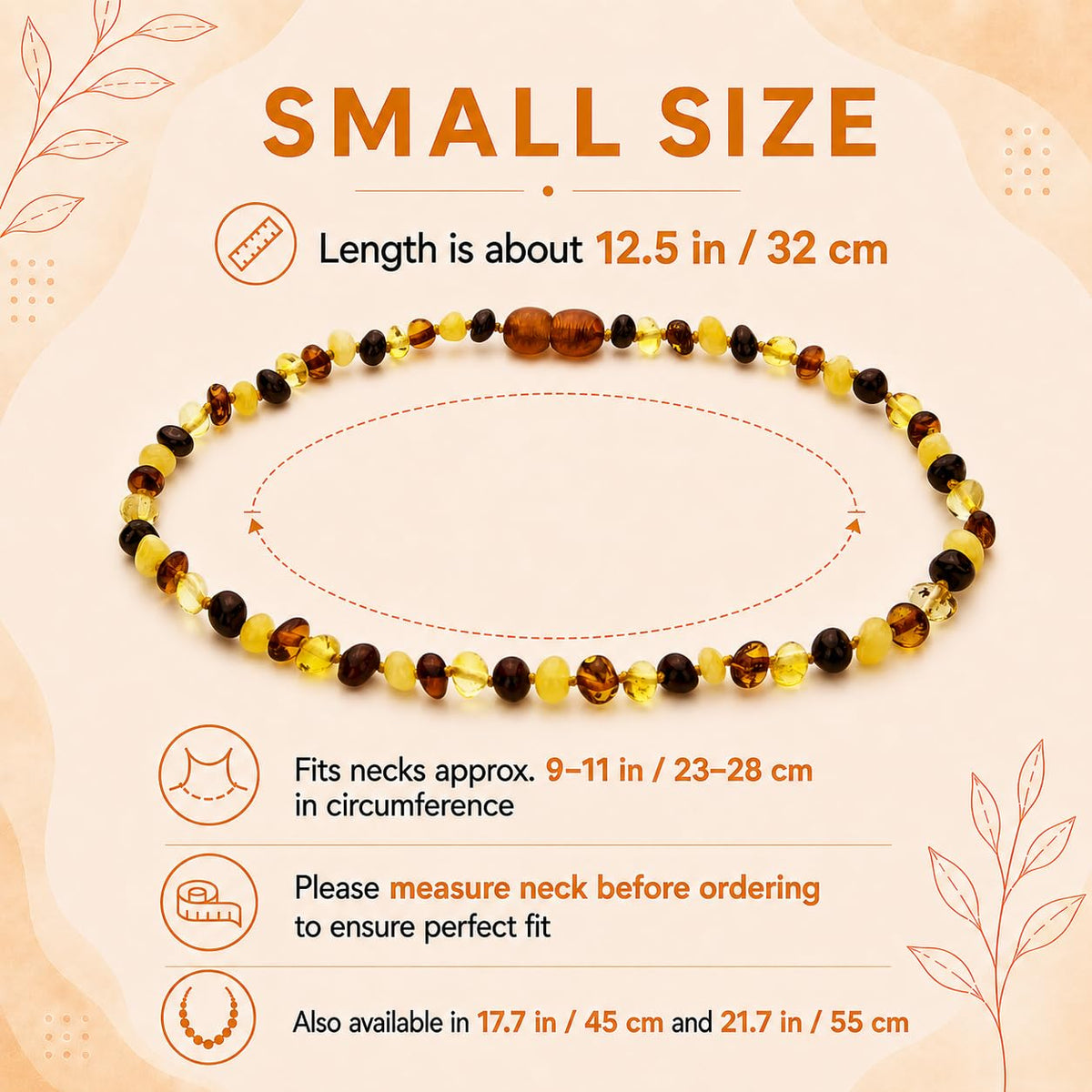 Baltic Amber Necklace (Multi)