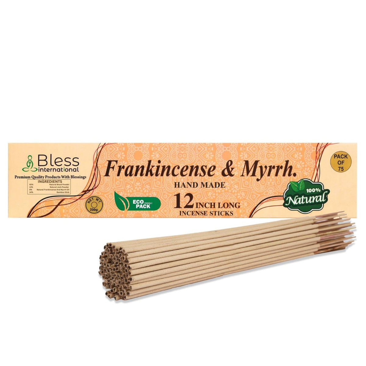 Bless International (Frankincense & Myrrh / 75 Sticks (7 OZ))
