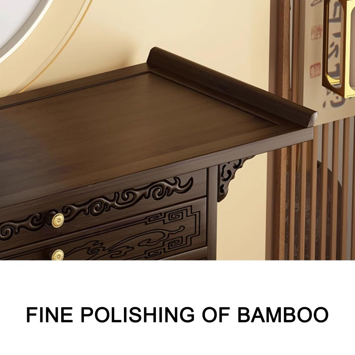 Meditation Altar Table Cabinet with Drawer (80*33cm/31.5*13in)