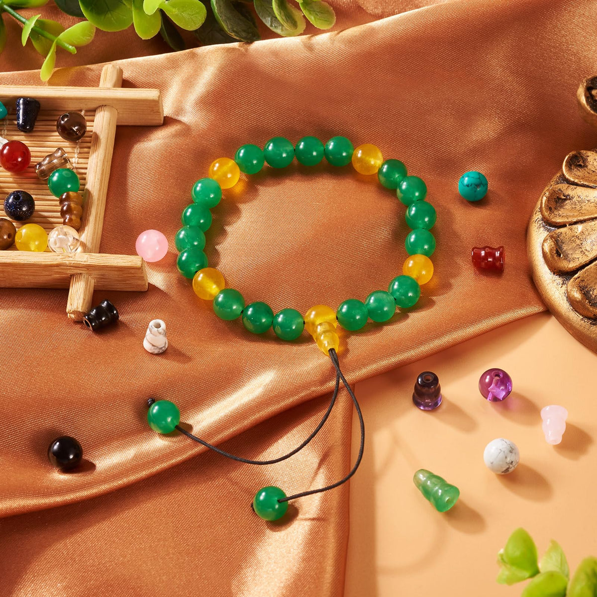 Beadthoven 12 Sets Natural Gemstone 3 (Light Color)