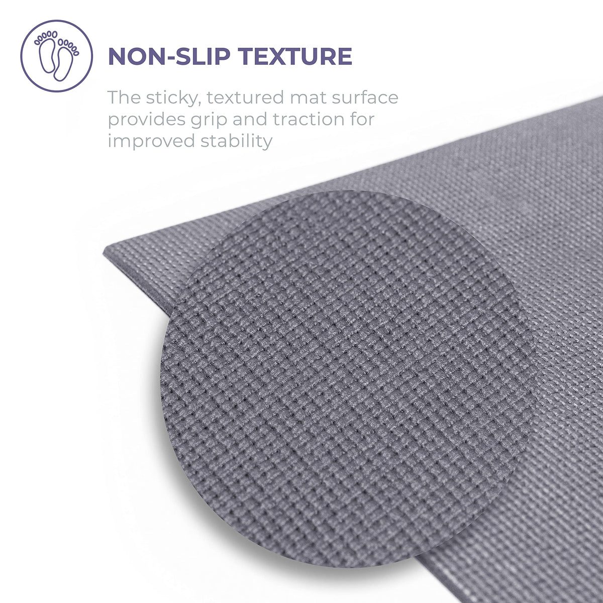 Voyage 5mm Thick Yoga Mat Roll (Cool Gray)