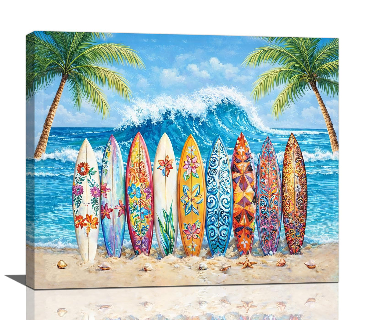Beach Wall Art (Surfboard / 20L" x 24W")