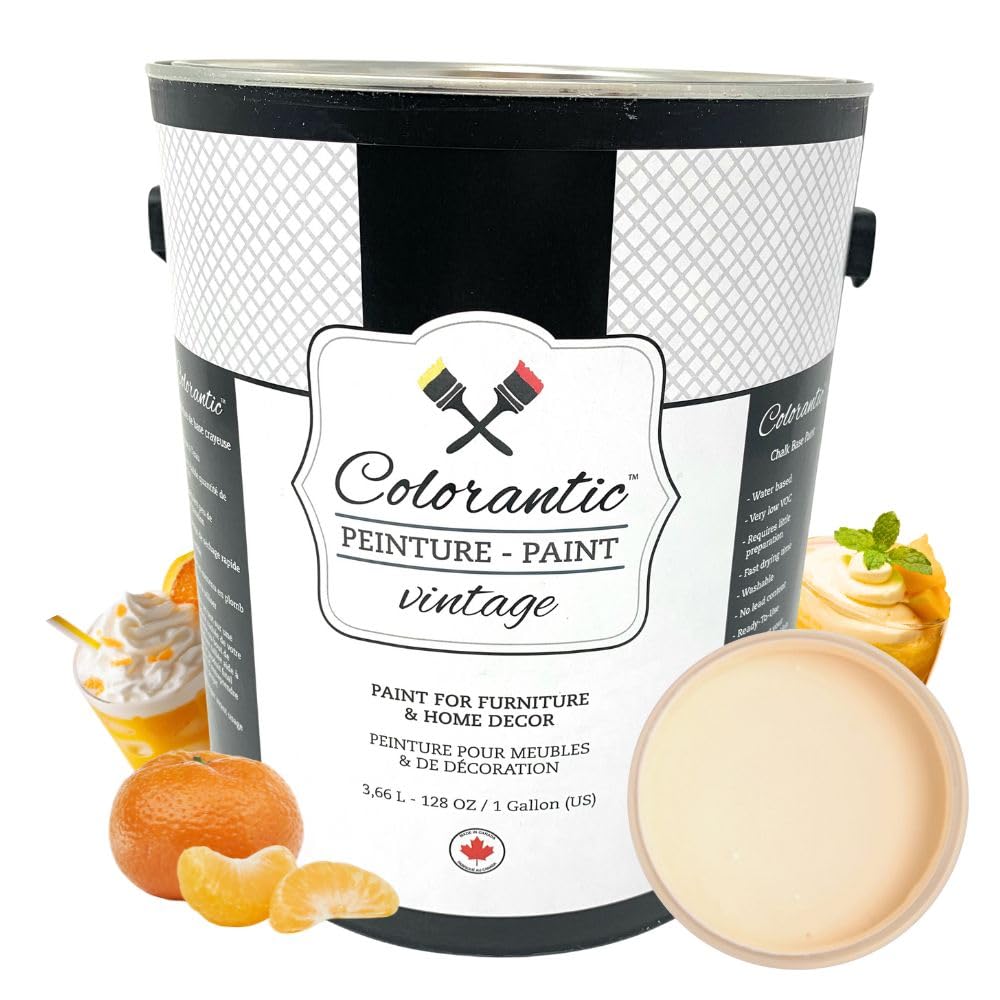 ORANGESICLE Chalk Paint for Furniture Painting DIY (Orangesicle / 128 Fl Oz (Pack of 1))