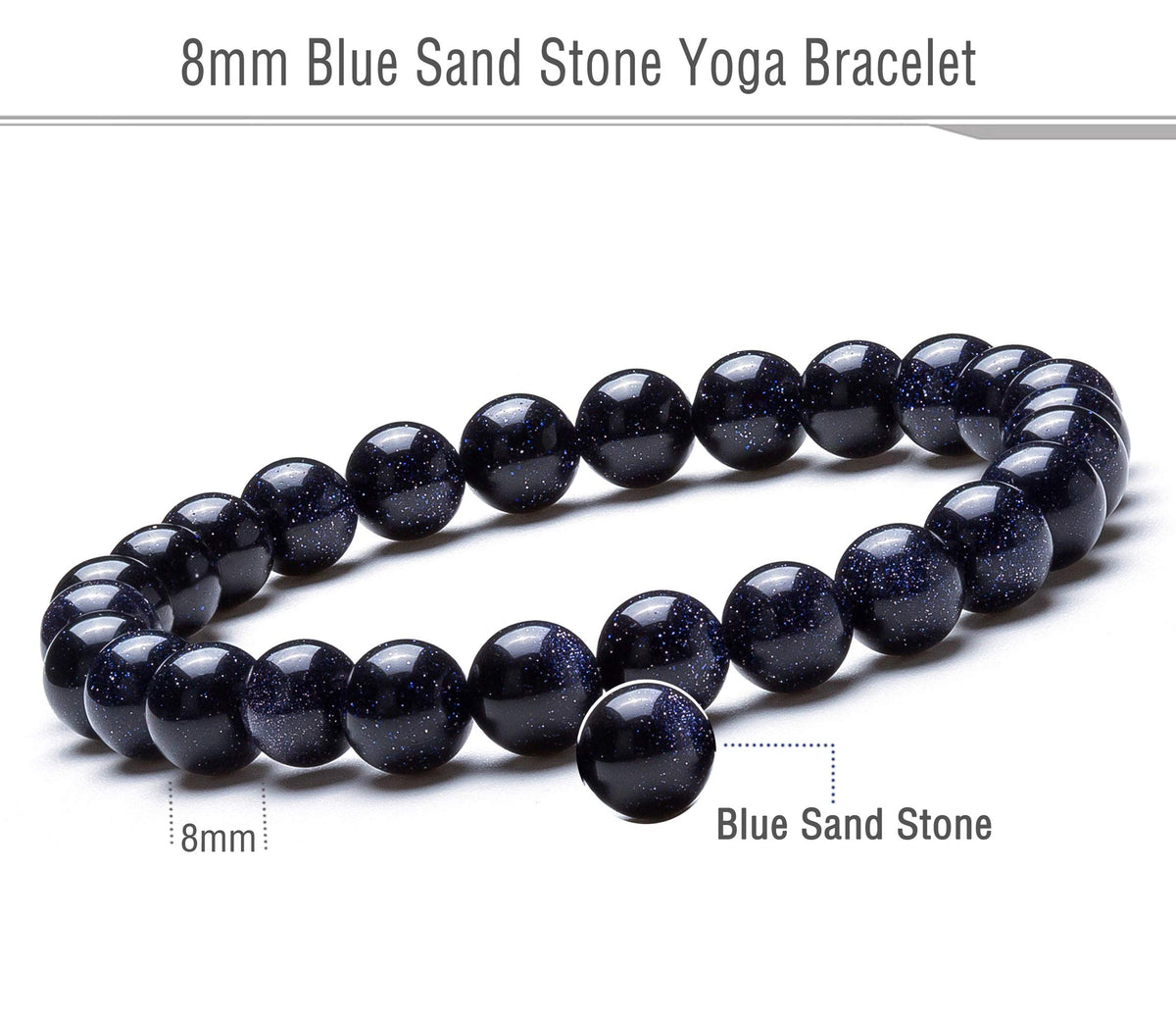 Men Women 8mm Natural Stone Lava Rock Diffuser Bracelet (Set 4)