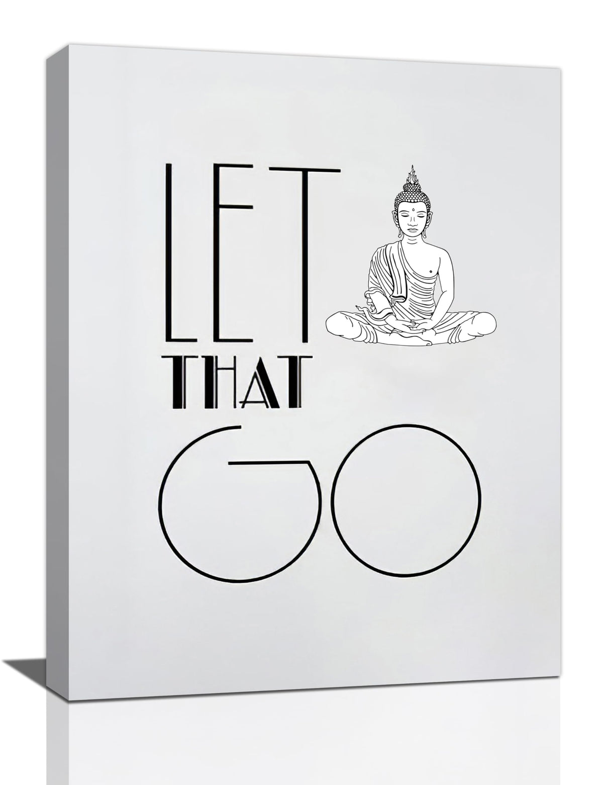 Bathroom Buddhist Wall Art Buddha Zen Yoga Meditation Bathroom Pictures Wall Decor Toilet Bathroom Canvas Painting Home Modern Artwork Decorations Framed for Restroom 16 x 24 inch (24"L x 16"W / Buddhist)