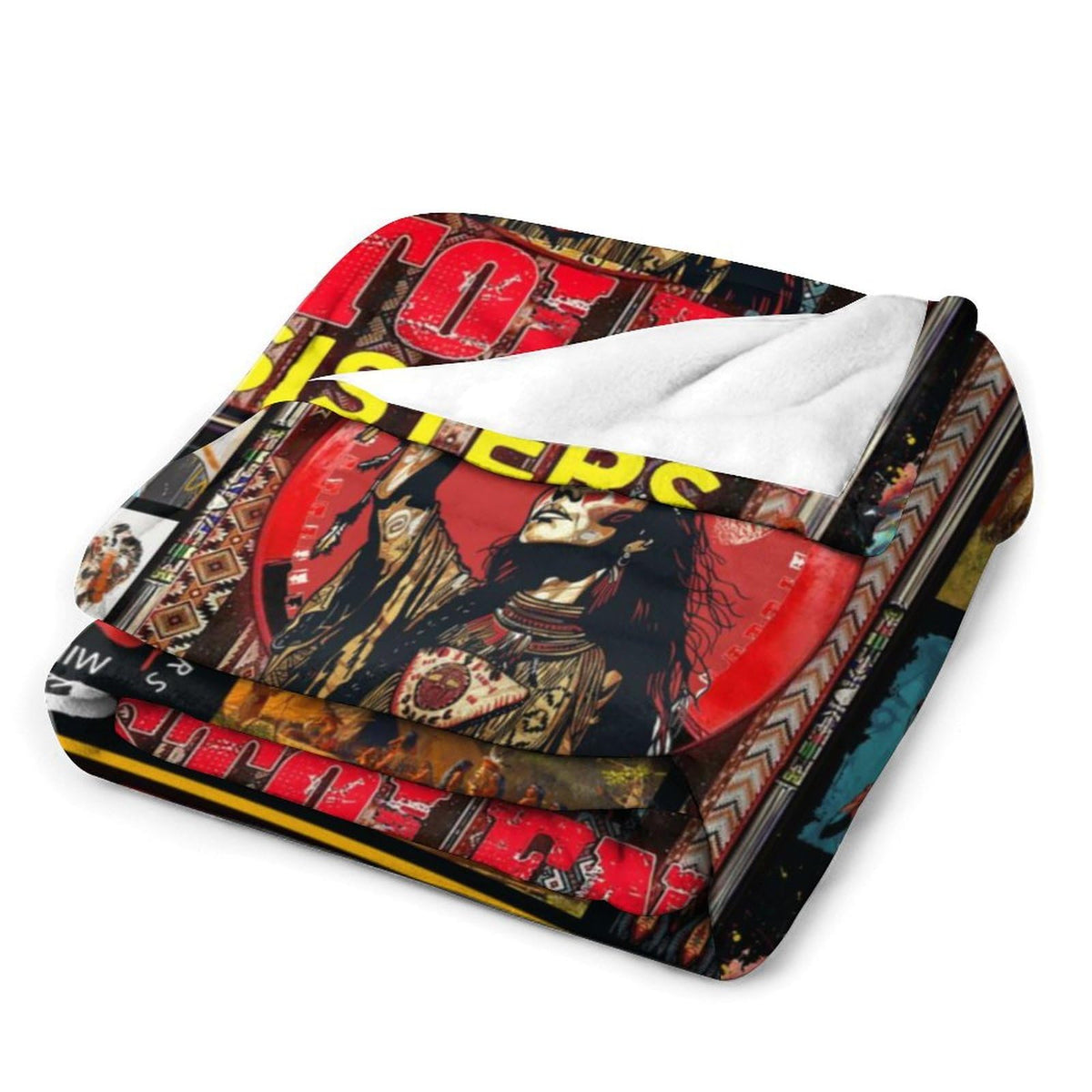 Native American Women Blanket for Women Girl Vintage Motivational Inspirational Gift Blanket Lightweight Soft Cozy Fleece Plush Warm Flannel Bedding Gifts for Couch Sofa Bed 60"x80" (60"x80" / Sisters)