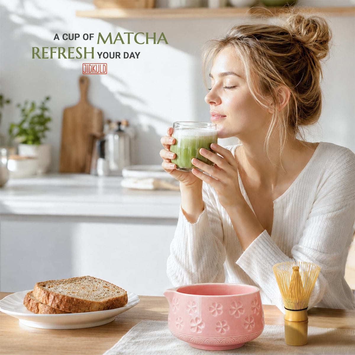 8 Pcs Matcha Whisk Set (Pink)