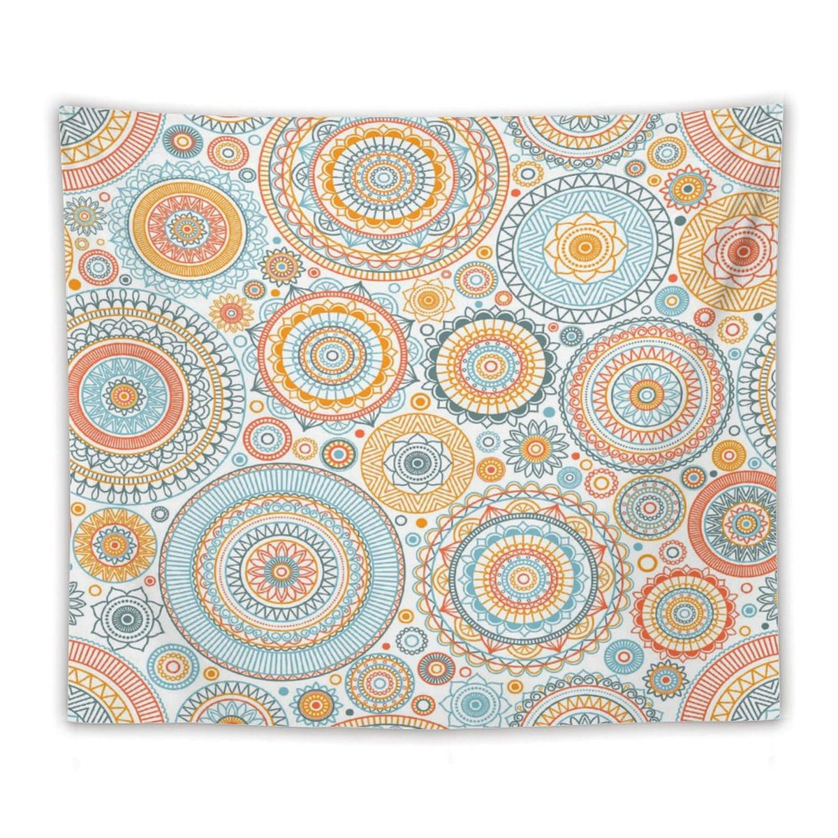 Boho Floral Tapestry Wall Hanging Abstract Mid Century Bohemian Tapestries Home Decor for Living Room Bedroom Apartment Farmhouse Dorm 50"x60" (50"L x 60"W / Mandala-29)