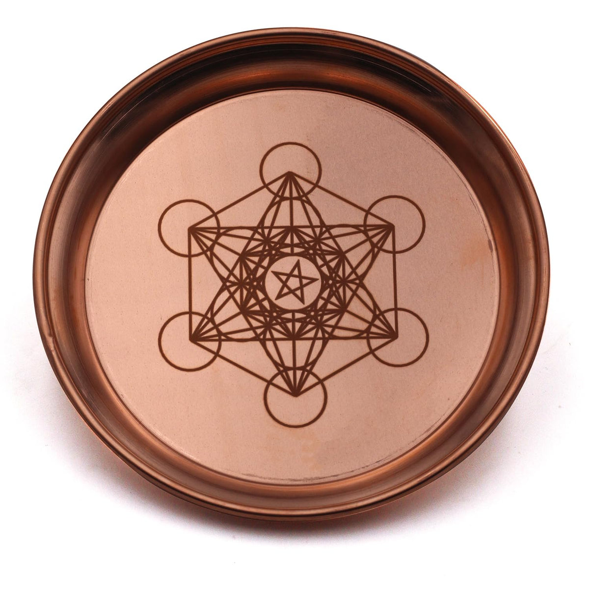 Copper Offering Bowl Prayer Ritual Plate Great for Witches (Metatron)