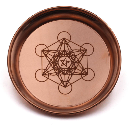 Copper Offering Bowl Prayer Ritual Plate Great for Witches (Metatron)