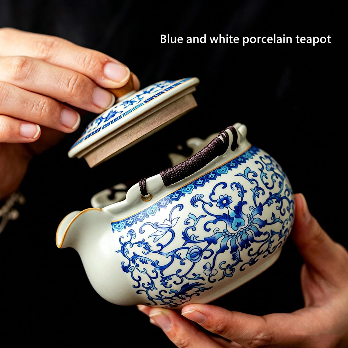 Blue and White Porcelain Kung Fu Tea Set (8.5 oz)