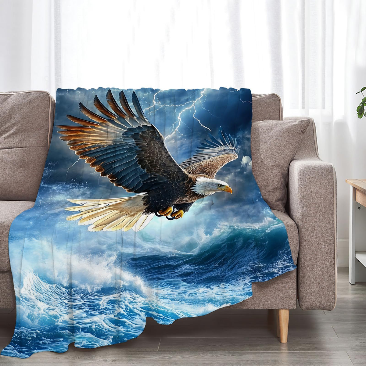 Bald Eagle Throw Blanket (50"x60" / Eagle)