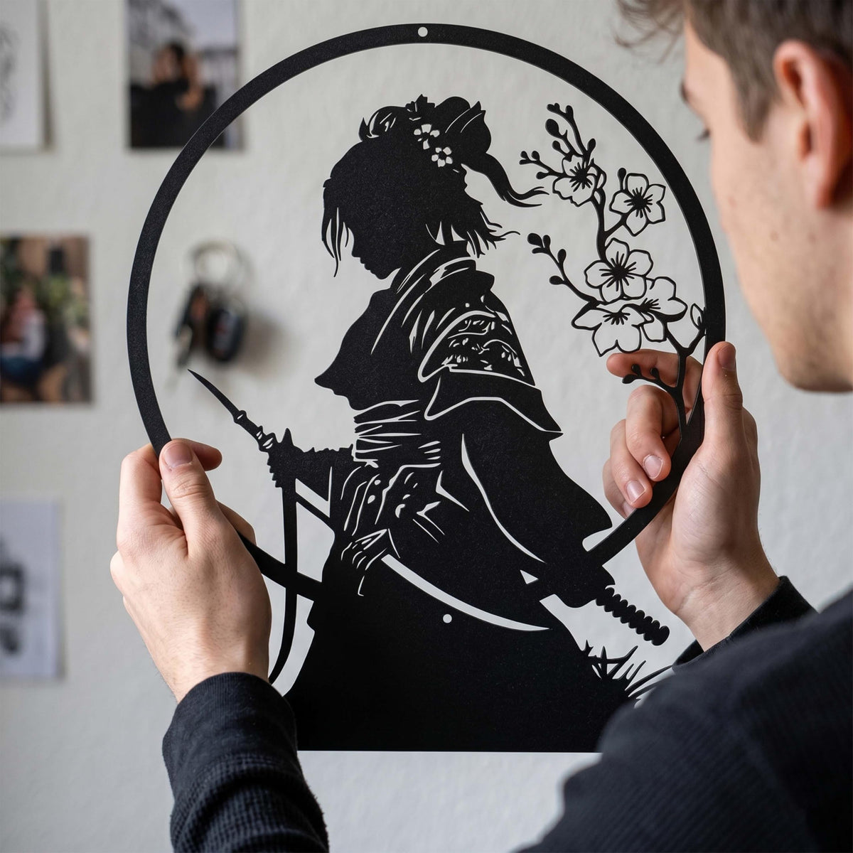 Japanese Samurai Metal Wall Art (Samurai)