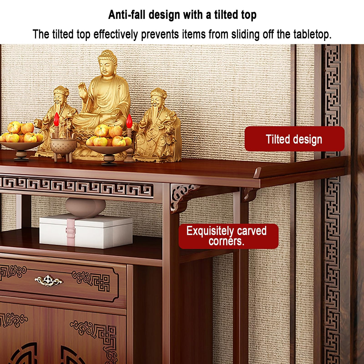 Chinese Cabinet Pedestal offering (140cm/55.1in)