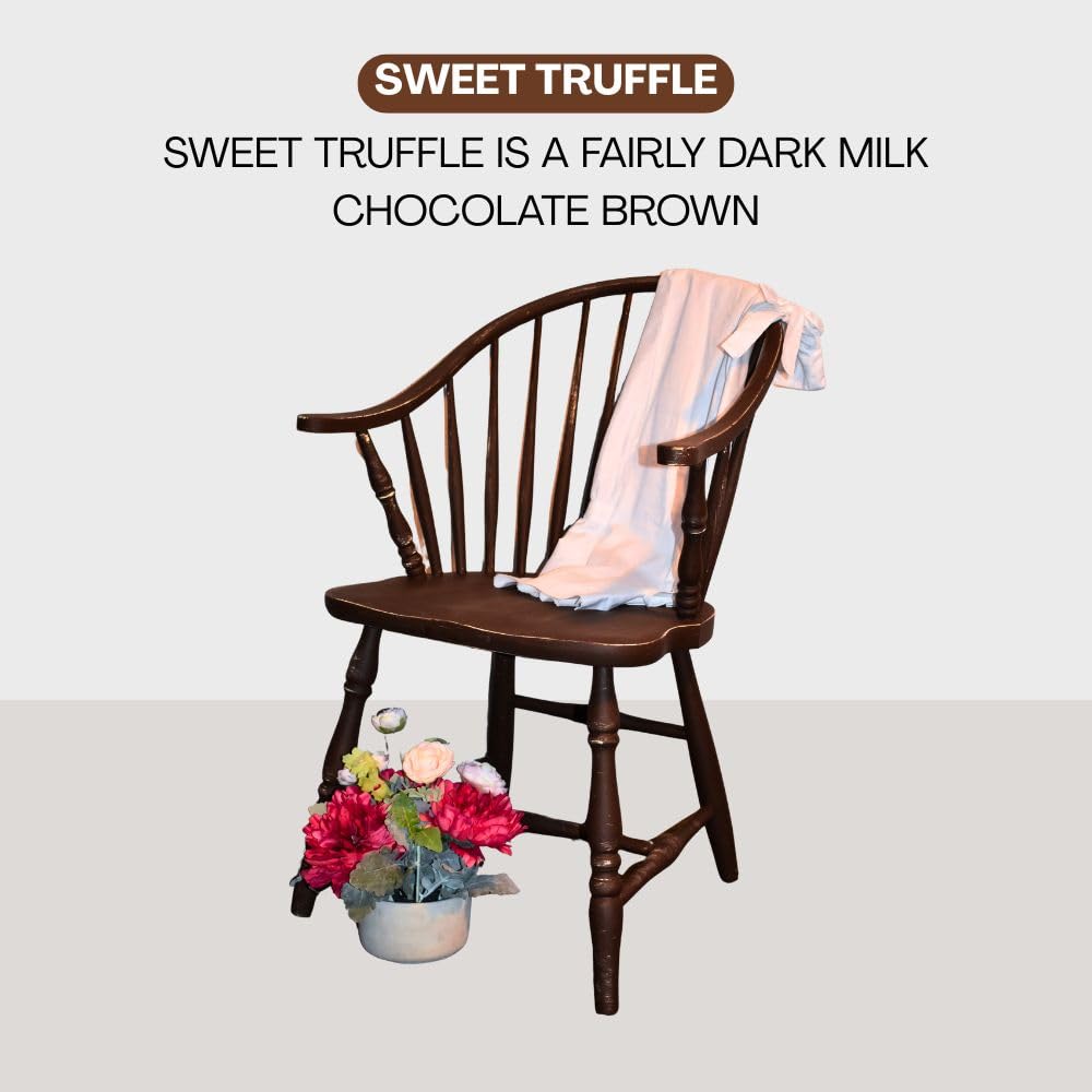 Vintage Chalk Based Paint for DIY Furniture and Home Decor Craft Art (Sweet Truffle / 32 Fl Oz (Pack of 1))