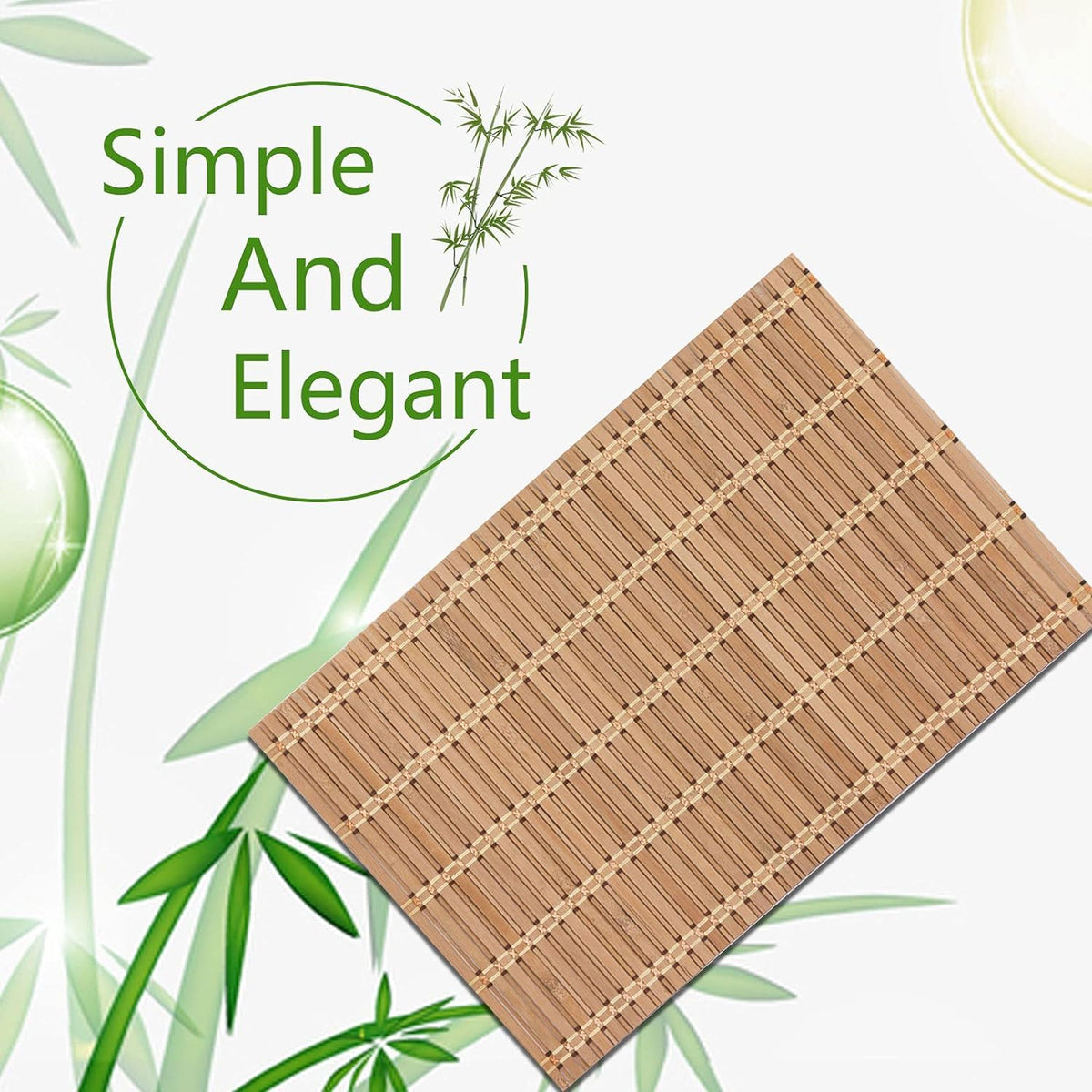 Natural Bamboo Placemat (6 Pack)