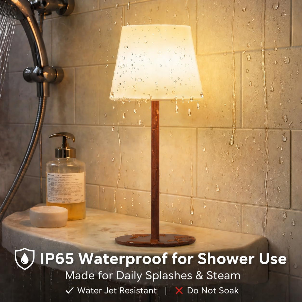 Spa Like Shower Lamp (Wood Grain / 2 Pack)