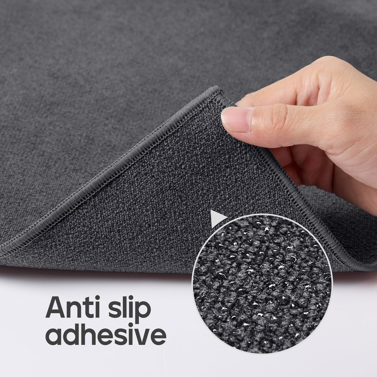 Yoga Mat Towel Non Slip for Hot Yoga Towel with Silicone Grip & Free Spray Bottle (Grey)