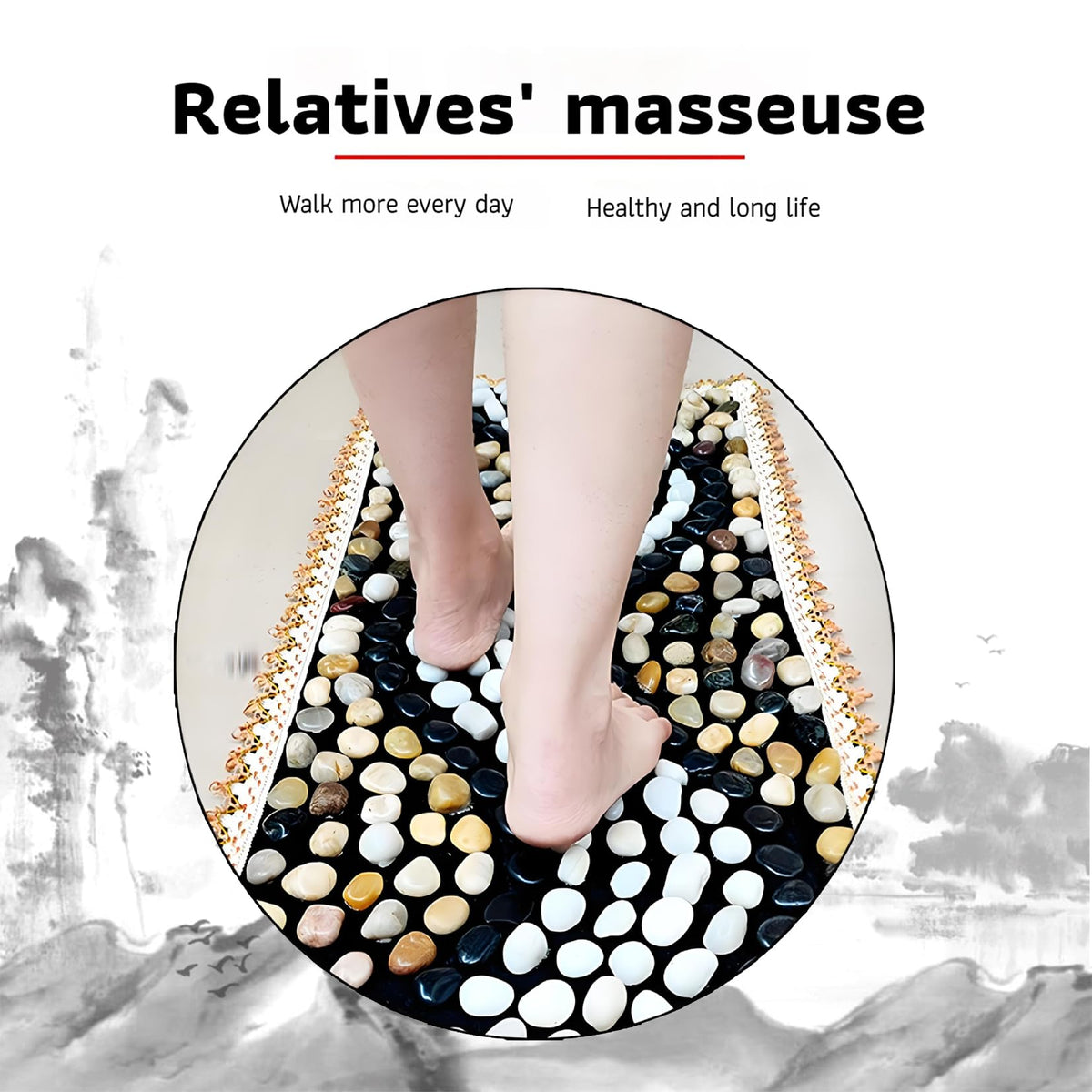 Reflexology Foot Mat (Pebble-pathway)