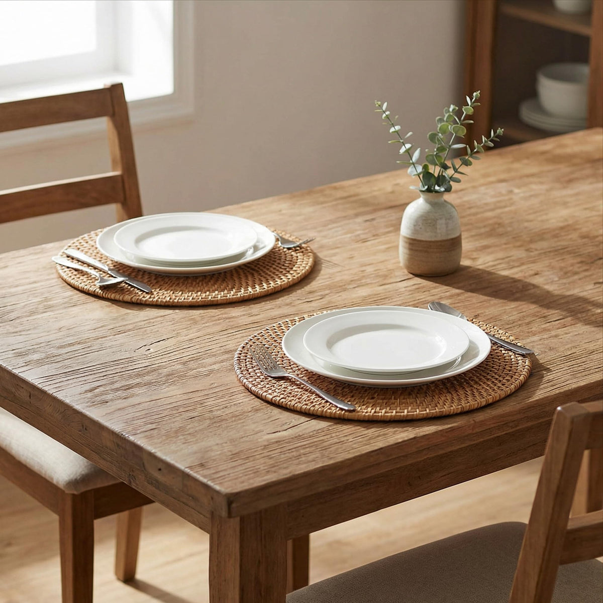Rattan Placemats (Natural / 12" (Set of 2))