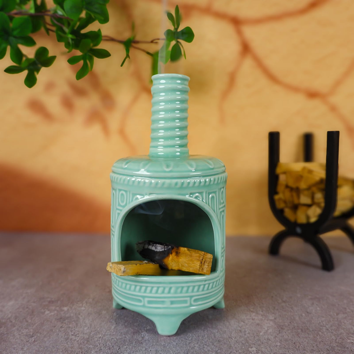 Light Green Palo Santo Burner Holder (Retro Palo Santo Holder-light Green)