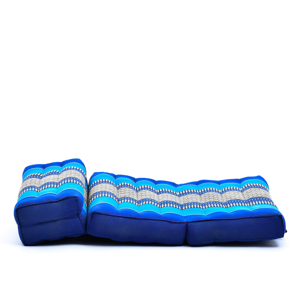 Foldable Meditation Cushion 20 x 28 x 4.5 inches Kapok Floor Seat (Sf28 - Blue)