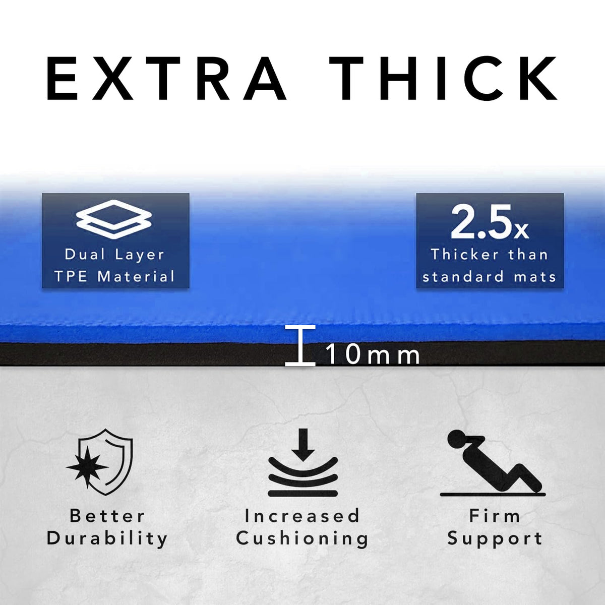 Large Workout Mat (Blue)