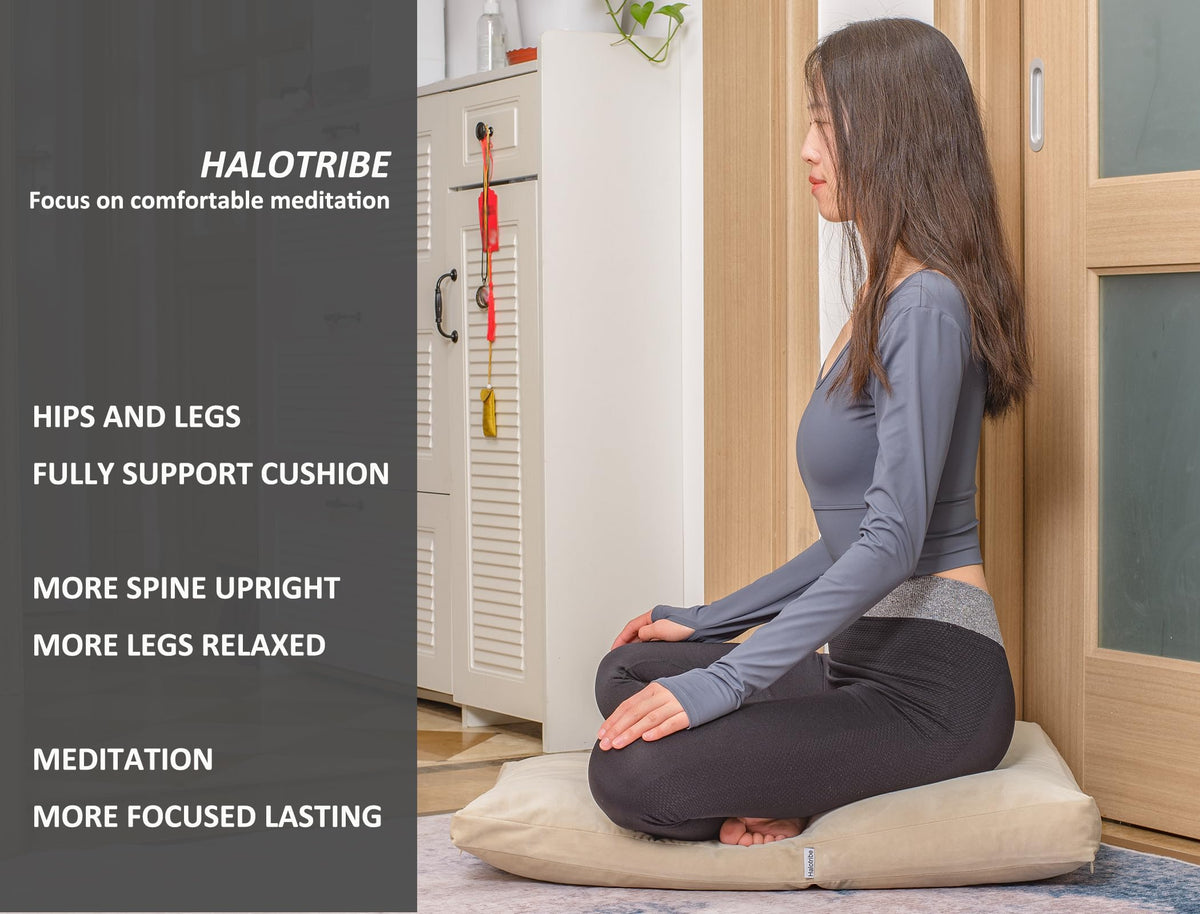 Meditation Cushion (Khaki / service H：9cm)