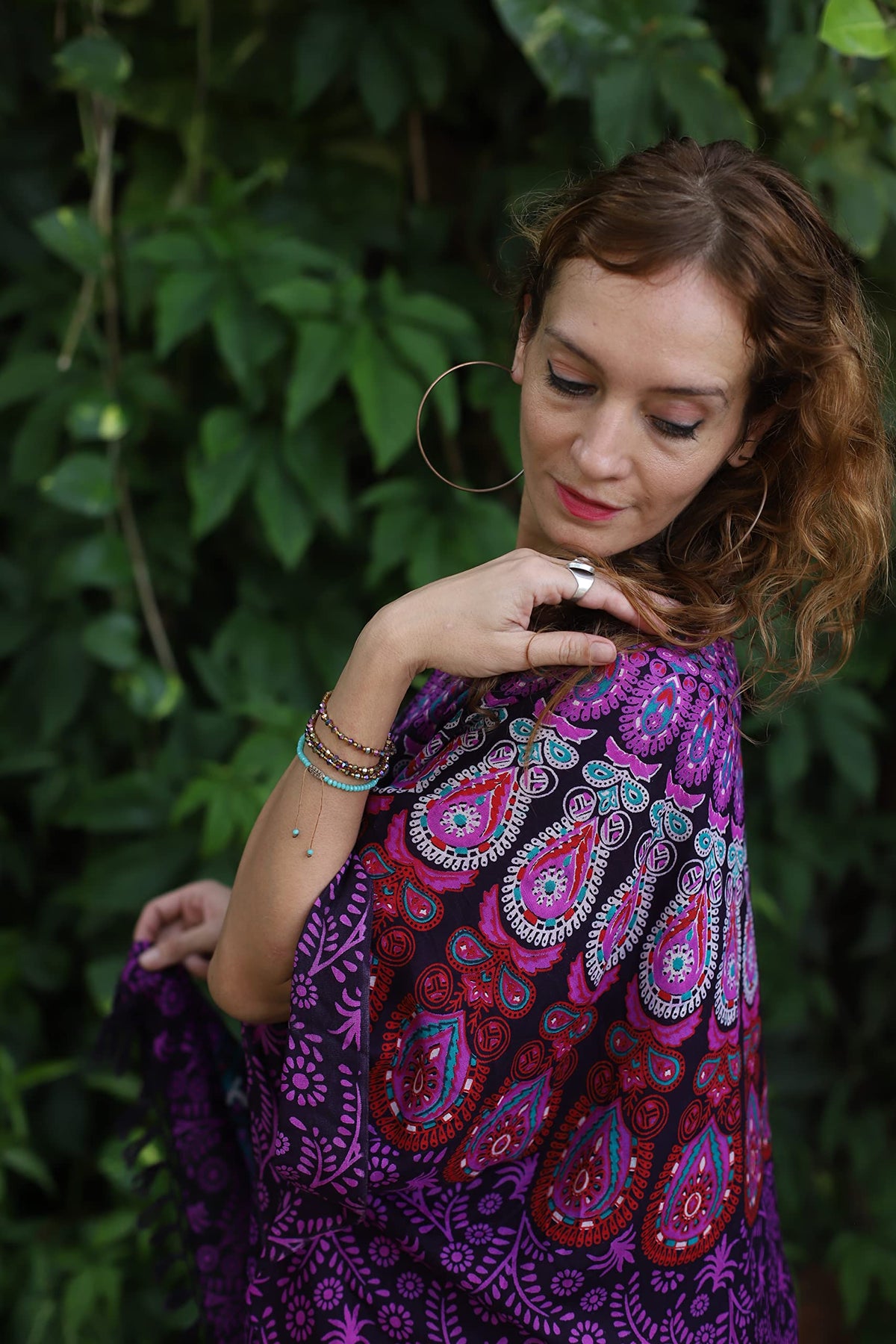 Purple Beach Kaftan for Women (Kaftan Purple)