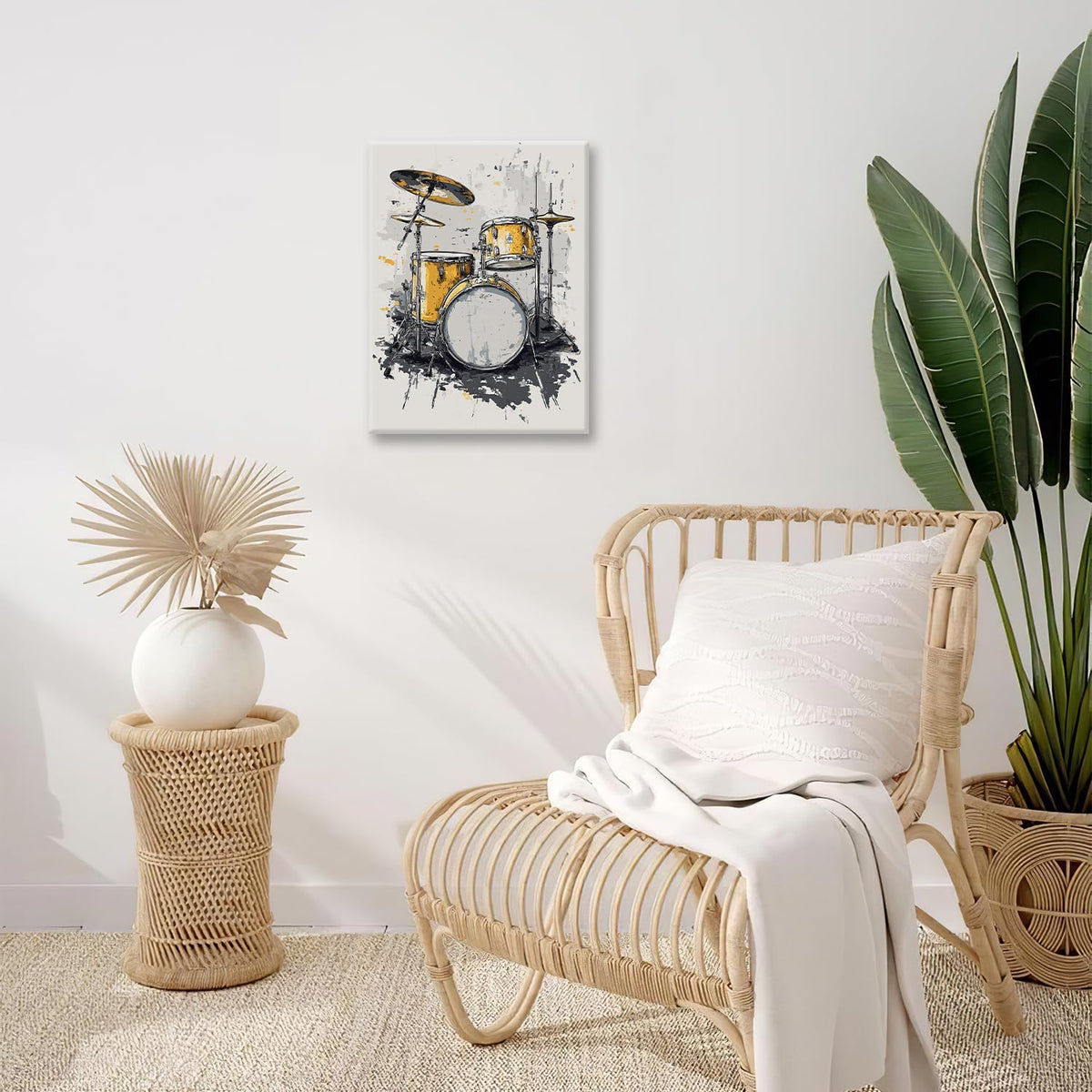 Music Wall Art (24"L x 20"W / Drum)