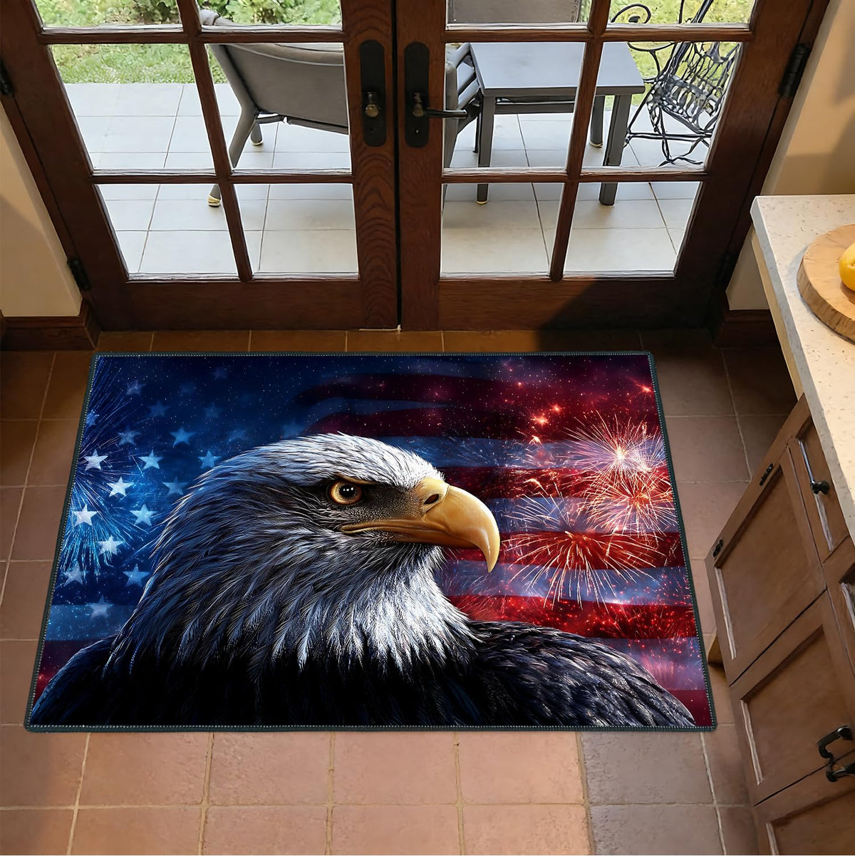 2x3FT Patriotic Bald Eagle Area Rug (#17 / 2' x 3' (Rectangular))