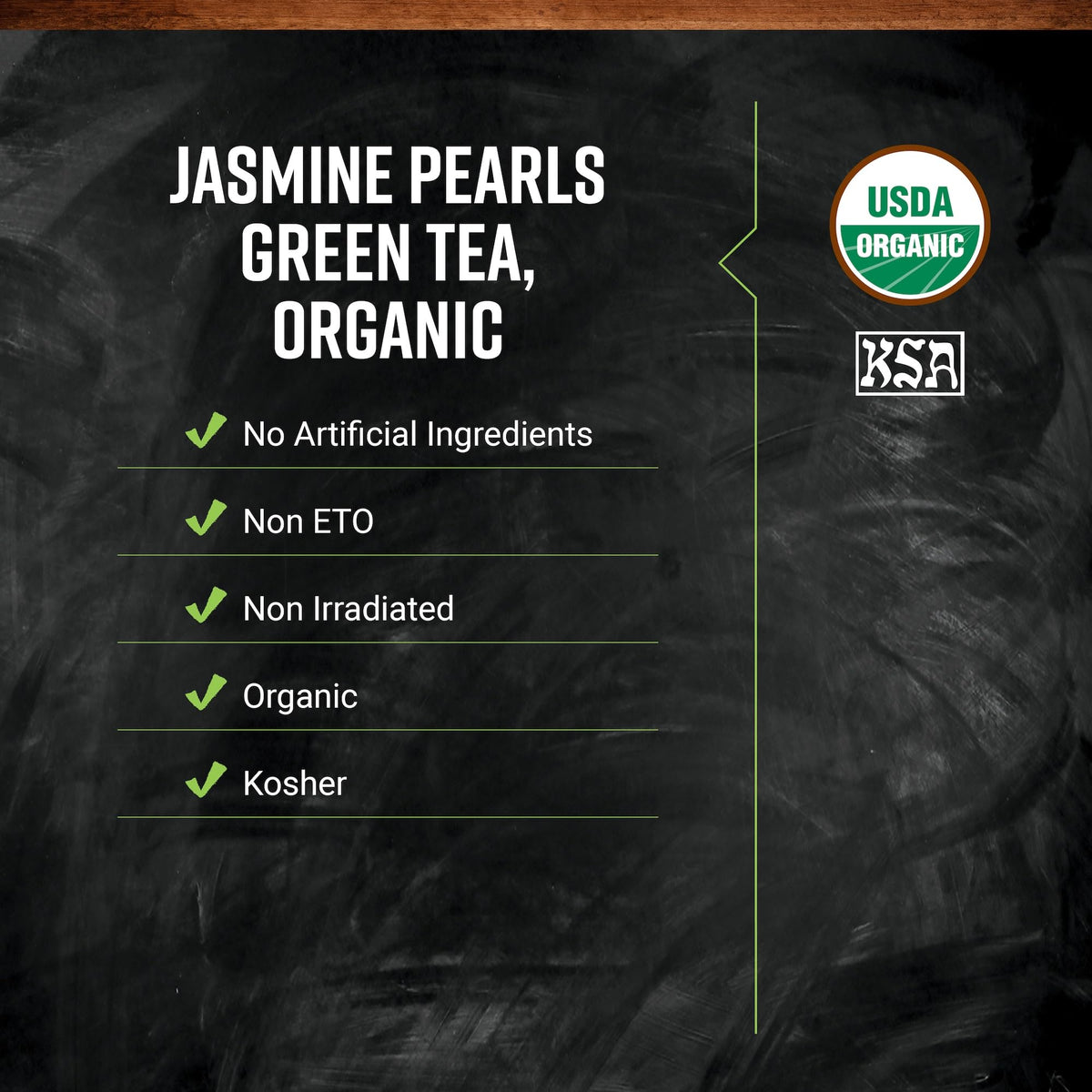 Organic Jasmine Pearls Green Tea (16 Ounce (Pack of 1))