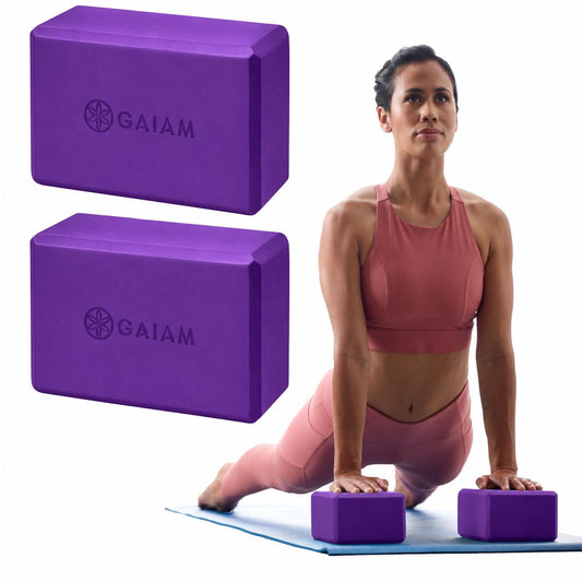 Yoga Block Supportive Latex (Deep Purple / 2 Blocks)