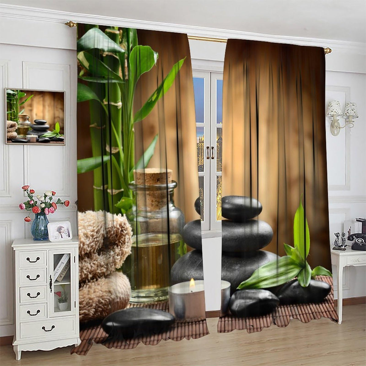 Zen Spa Blackout Curtains (31.5"W x 72"L (Pack of 2) / Zen-15)