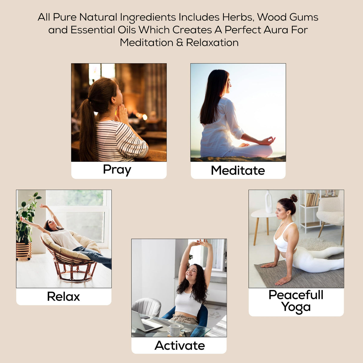 Pure Sandalwood Incense Sticks (Sandalwood)