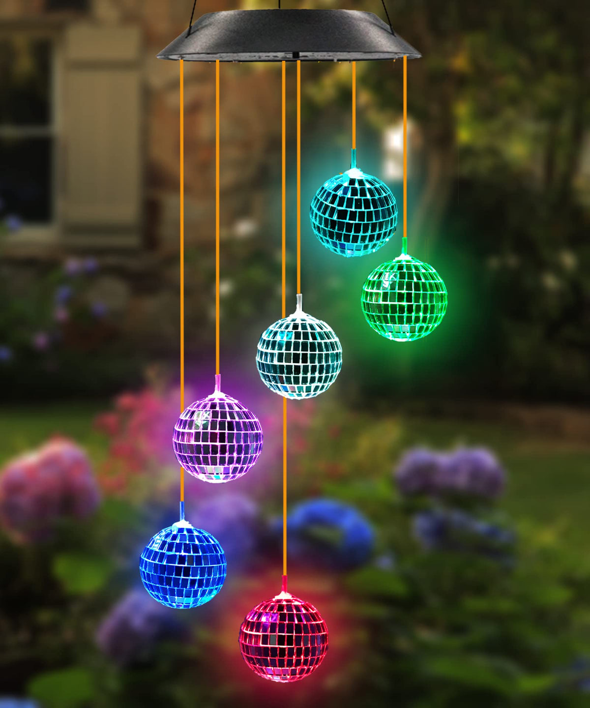Solar Disco Ball Wind Chime