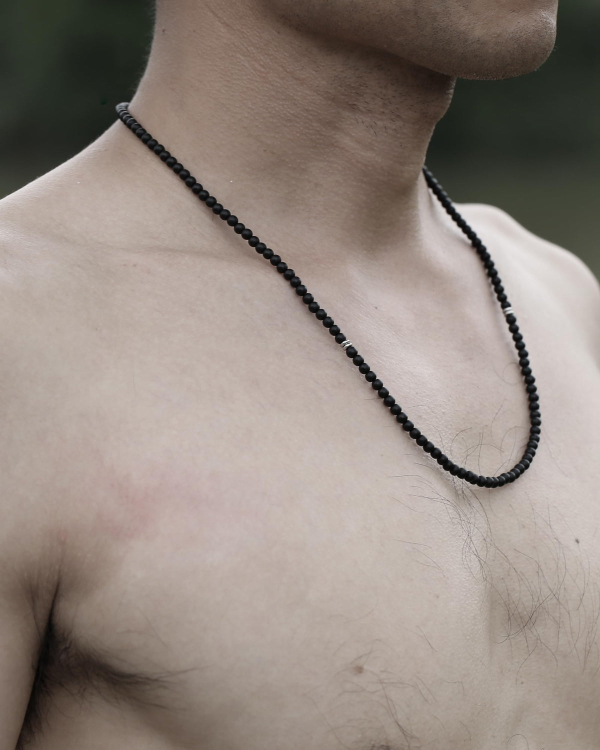 Necklaces for Men (22 inches / Black Onyx)