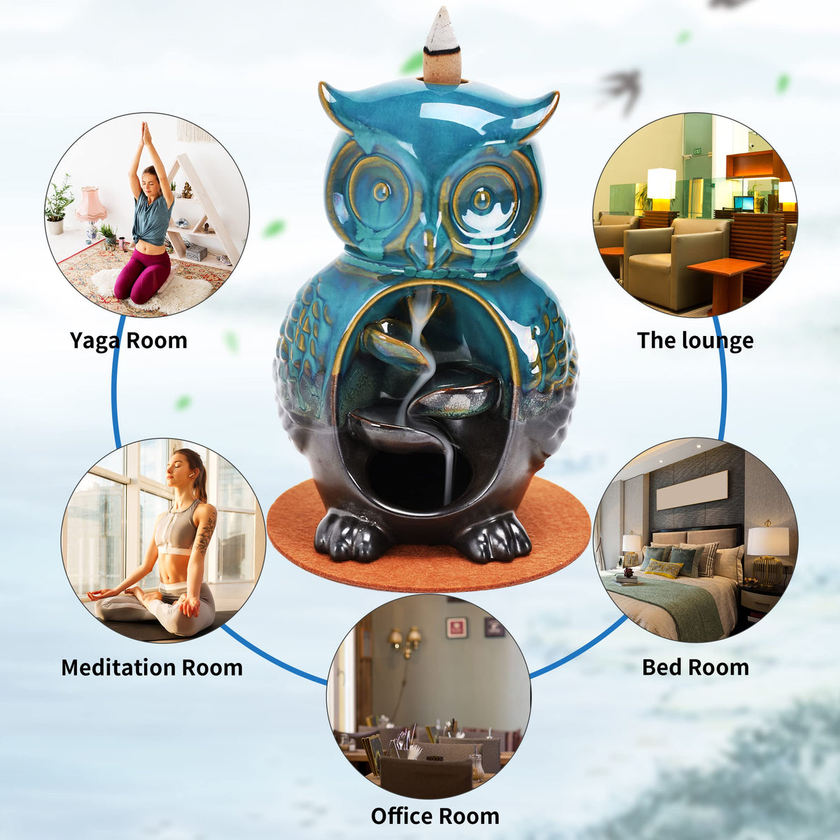 Mountain Waterfall Incense Burner
