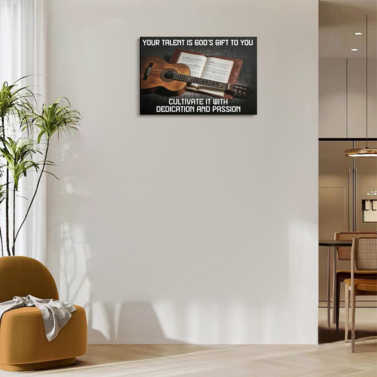 Inspirational Guitar Wall Art (1p-Guitar / 18L" x 24W")