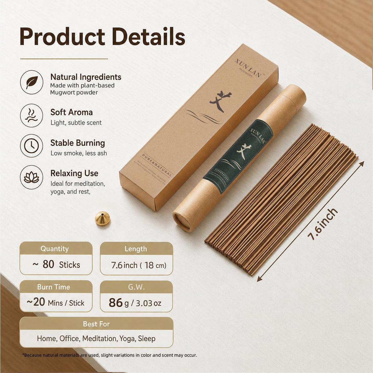 Mugwort Incense Sticks