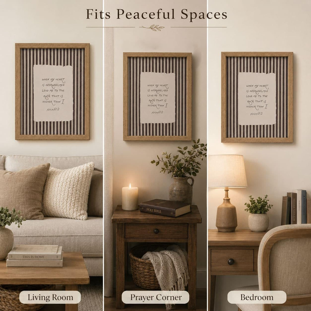 Bible Verse Framed Wall Art (Bible / 24"L x 16"W)