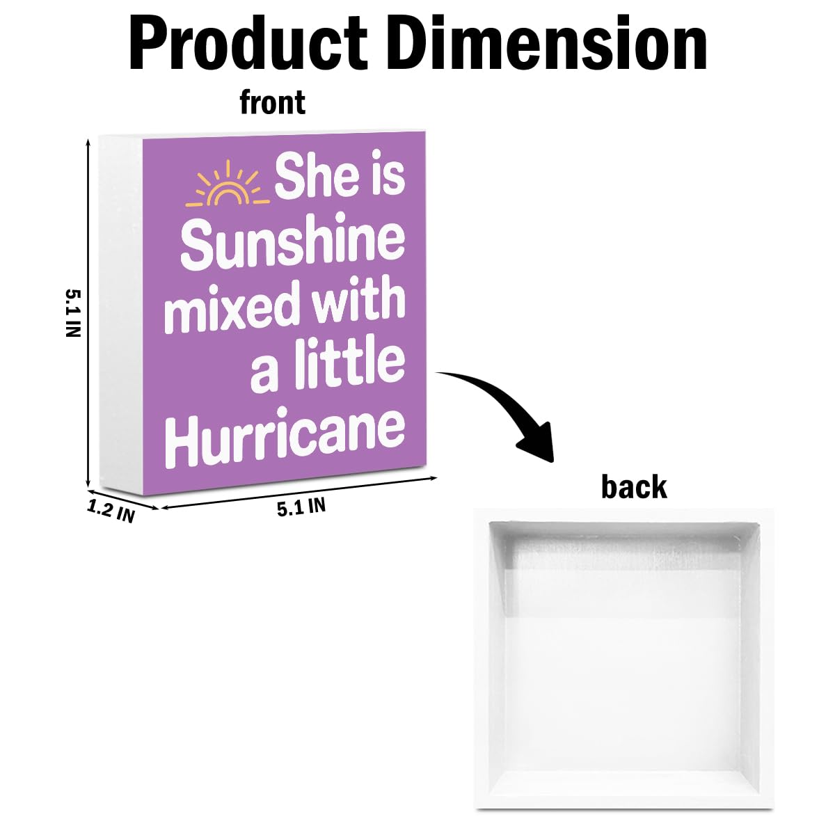 Wood Box Sign (Sunshine)