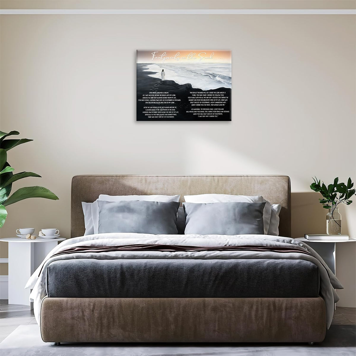 Jesus Canvas Wall Art Inspirational Prints Painting Framed ArtWork 12"x16" (Jesus / 16"L x 12"W)