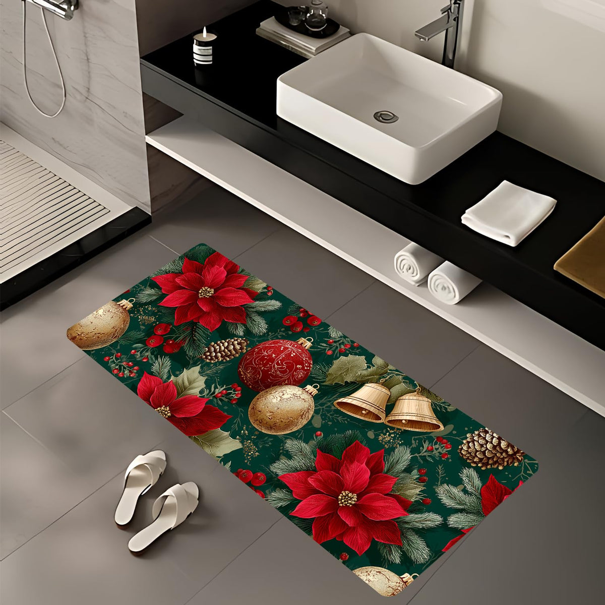 Christmas Laundry Room Rug 20x47 Inch (#30)