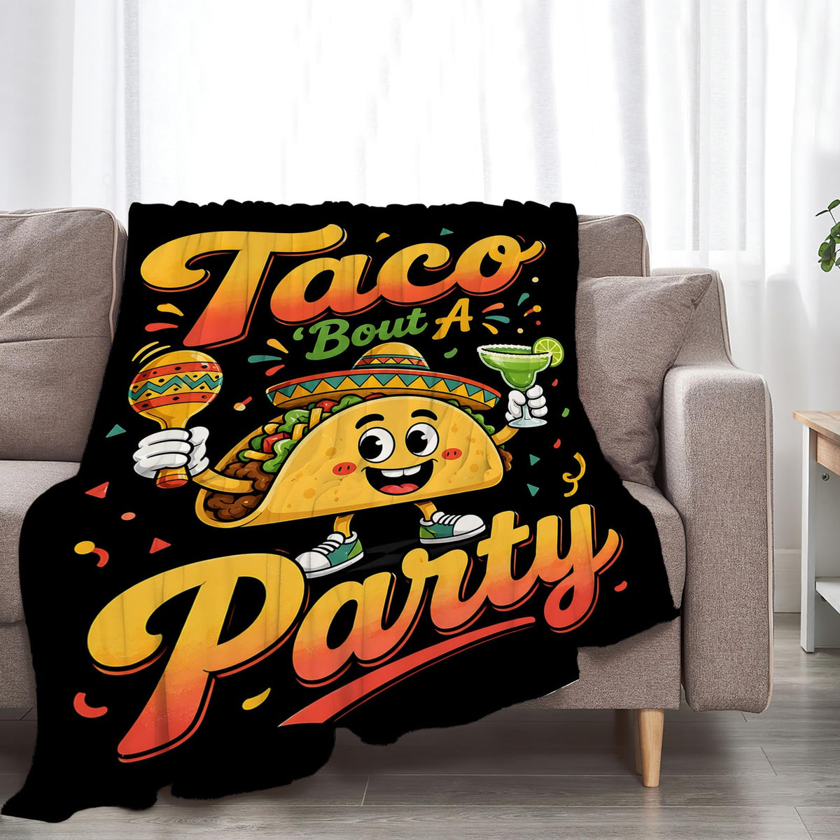 Funny Taco Blanket (60"x80" / Taco)