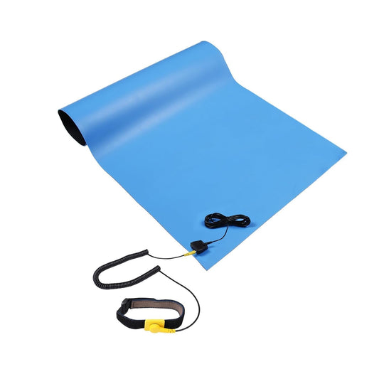 Anti Static ESD Mat for Electronics Repair (24"X36" / Blue)