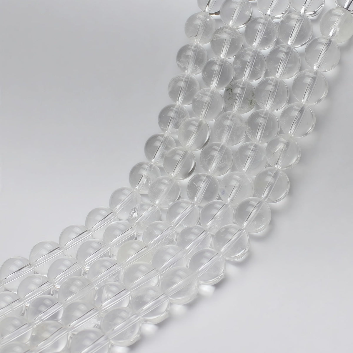 7A Natural White Clear Quartz Round Beads Gemstone Beads for DIY Necklace Bracelat Jewelry Making Strand 15" (White Clear Quartz / 8mm)