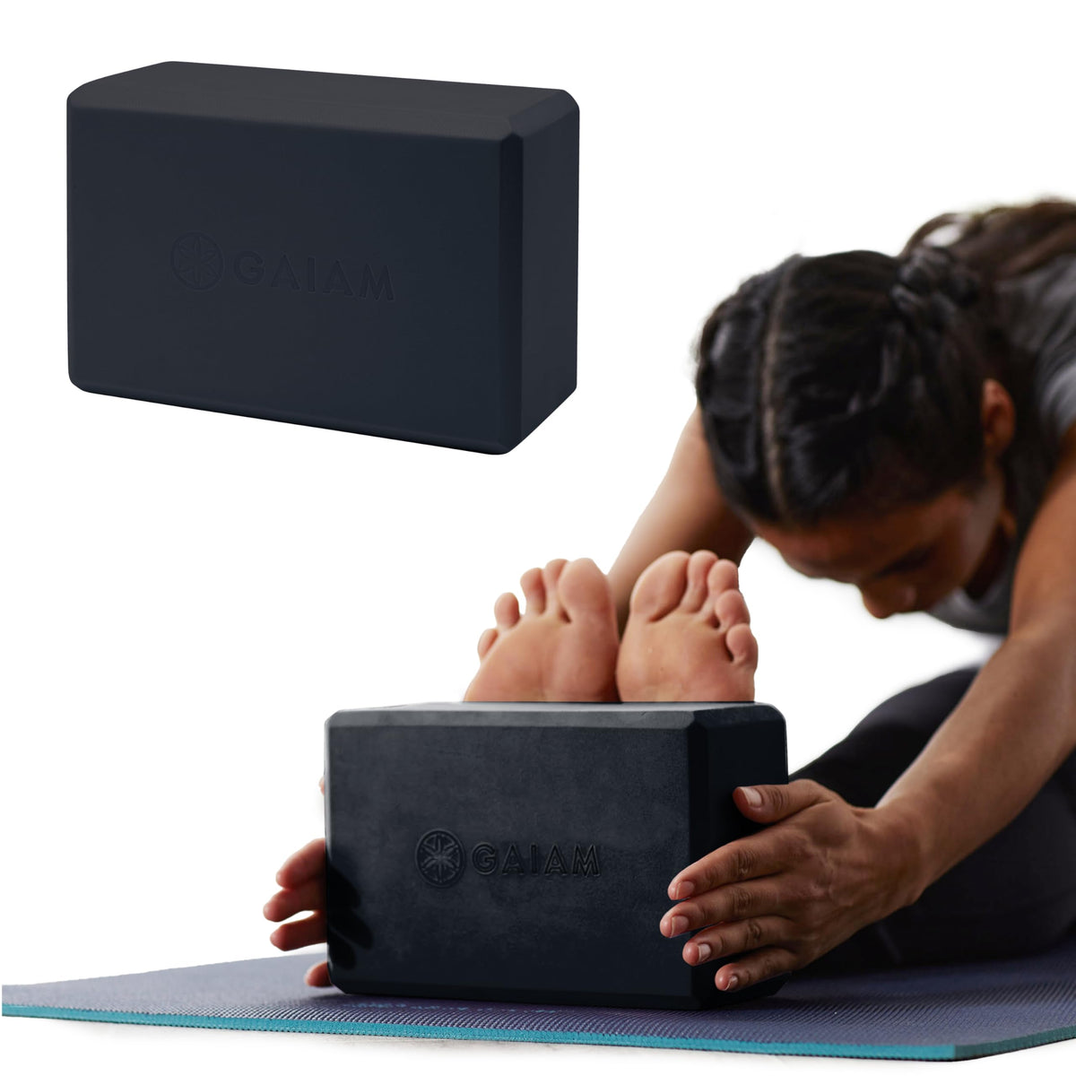 Yoga Block Supportive Latex (Black / 1 Block)