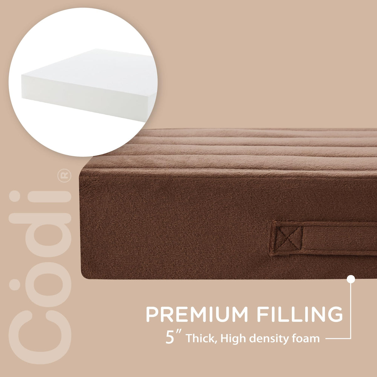 Floor Pillow for Adult (Coffee / 22 Inch (Pack of 1))